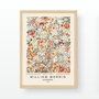 Wallity Pintura Decorativa Enmarcada William Morris Cotton Prints 35 x 45 cm